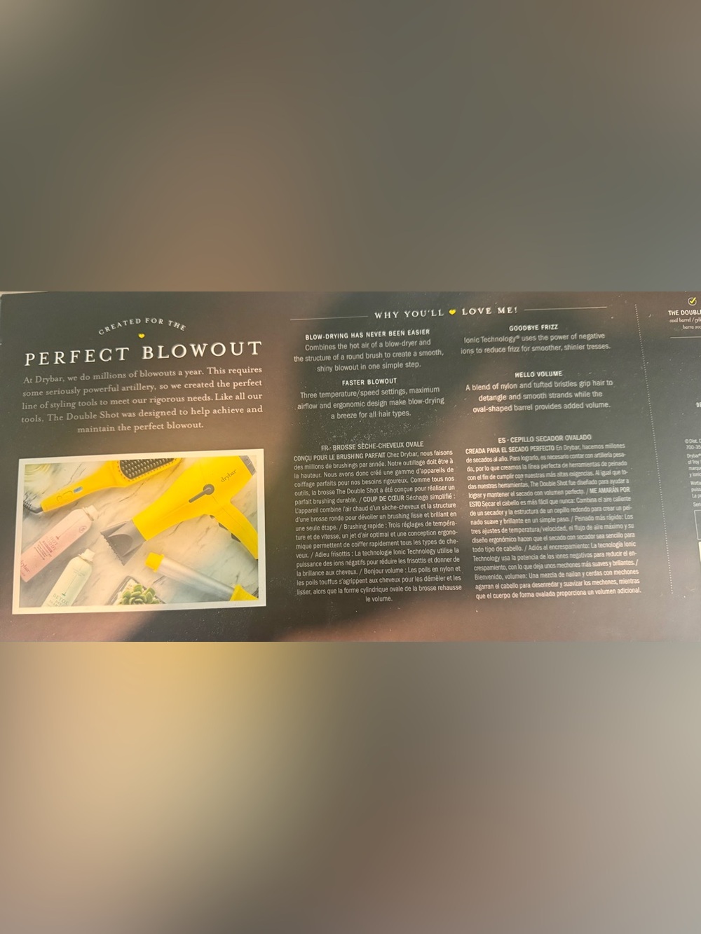 drybar Double Shot Yellow Hair Dryer Brush - Picture 4 of 4